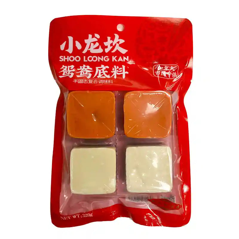 小龙坎 鸳鸯火锅底料 320克 /Feuertopfsauce Hot Pot Basis Zwei Geschmack 320g SHOOLOONGKAN
