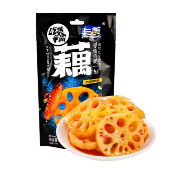 与美 吃货争霸 黑鸭味藕片 100克 /Scharfe Lotwurzelscheiben Ente- Aroma 100g YuMei