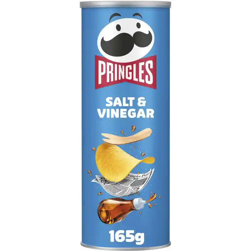 品客 盐醋味 薯片 165克 /Kartoffelchips Salz & Essig 165g Pringles