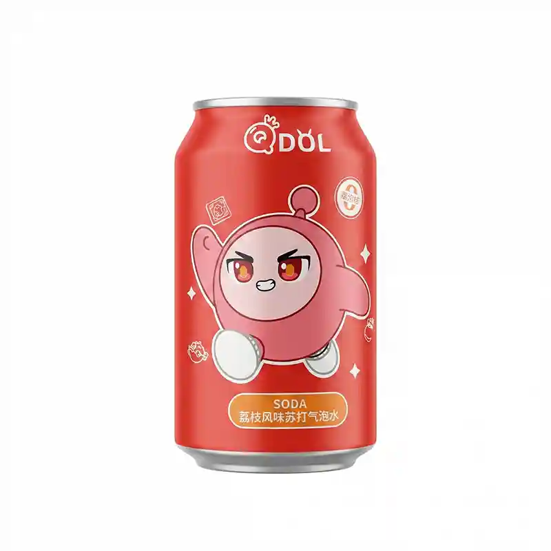 蛋仔派对 荔枝风味 苏打气泡水 330毫升 /Sprudelnde Litchi- Soda 330ml QDOL
