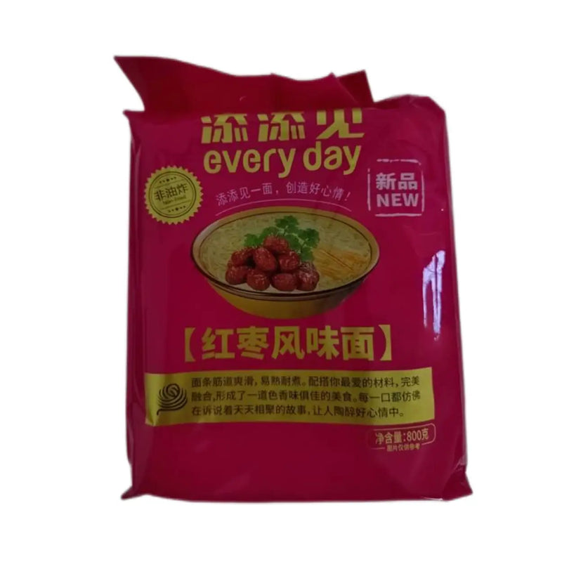 添添见 非油炸 红枣风味面 800克 /Nudeln mit rotem Dattelgeschmack 800g TTJ