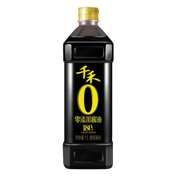 千禾 零添加酱油180天 御藏本酿酱油 1000毫升 /Null Zusatzstoffe Light Sojasauce 180 Tag 1000ml QIANHE