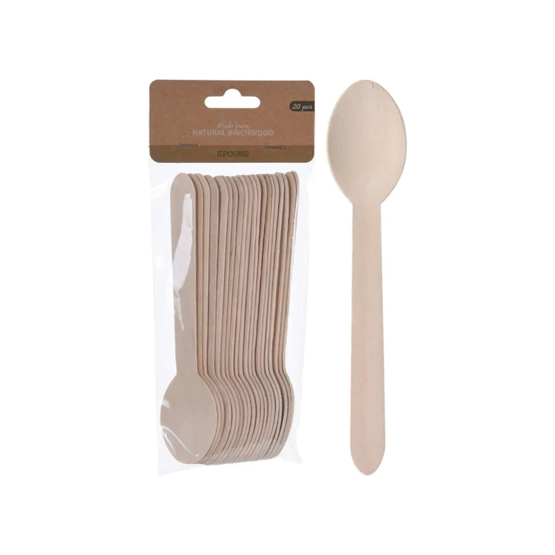 木勺 20件套 勺子 汤匙 /Löffel Holz 20er Set