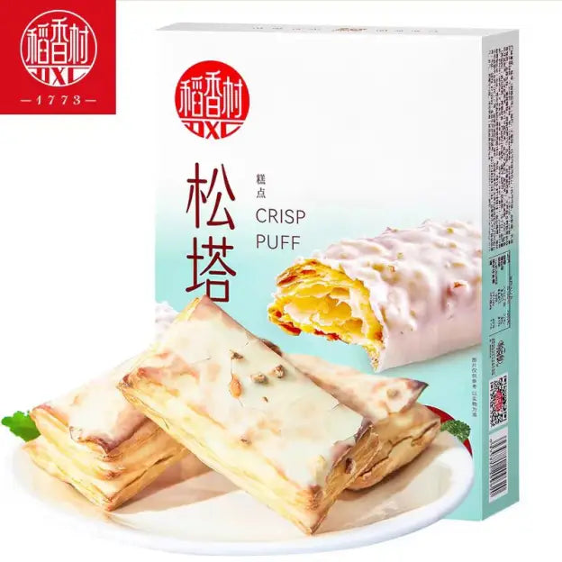 稻香村 松塔 杏仁味酥脆泡芙 125克 /Knuspriger Blätterteig mit Mandel 125g DXC