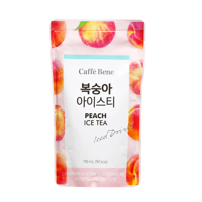 韩国 即饮桃味冰茶 袋装 190毫升 /Pfirsich Eistee Beutel 190ml CAFFE BENE