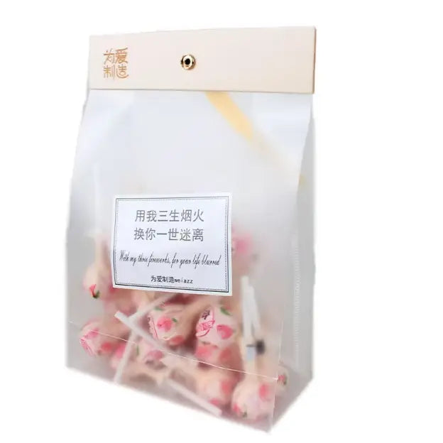 绿草香 棒棒糖 白桃味 230克 /Lollipop Bonbon mit weißer Pfirsich Geschmack 230g LCX