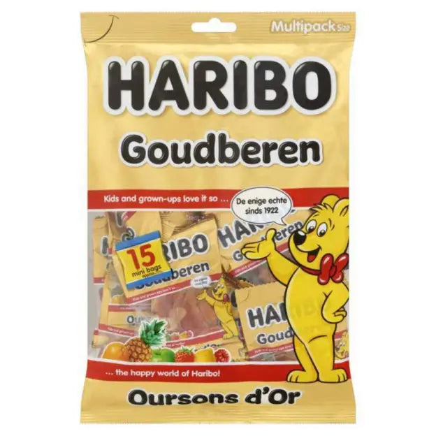 小熊软糖 15小袋装 375克 /Früchtgummi Goudberen Gummy Bärchen Multipack Size 375g HARIBO