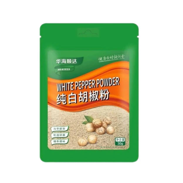 华海顺达 纯白胡椒粉 30克 /Reines Weißerpfefferpulver 30g HUASEED