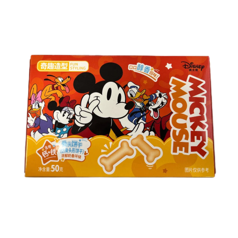 迪士尼 米老鼠 骨头饼干 50克 /Knochenförmige Kekse Mickey Version 50g BinQi
