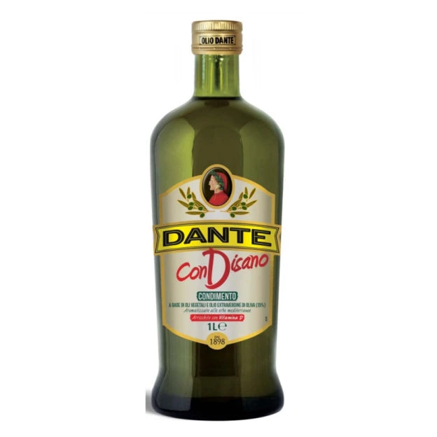 但丁 调和橄榄油 玻璃瓶装 1升 /Dante Condisano Olivenölmischung Glasflasche 1L OLIO