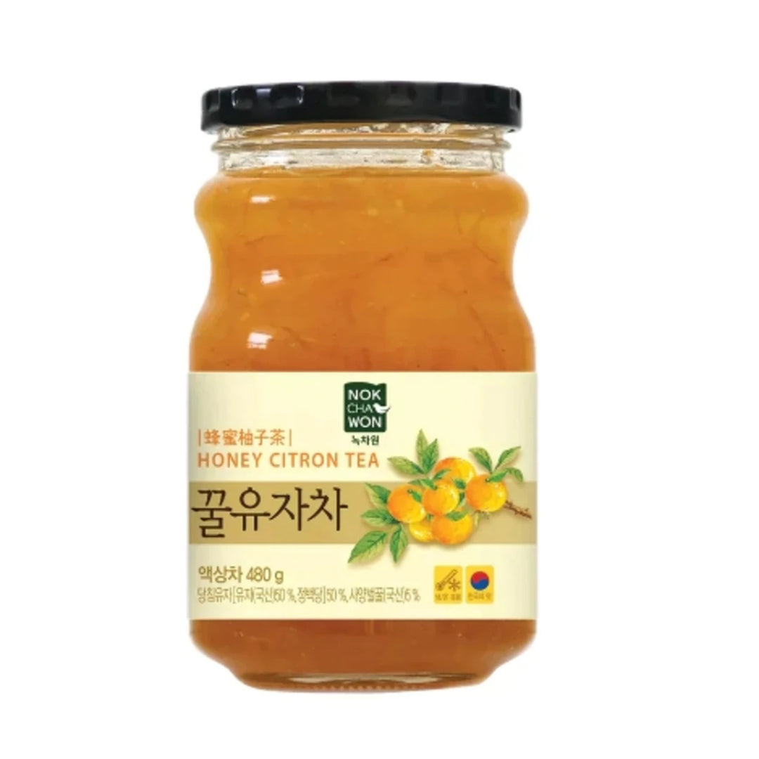 韩国 柚子茶 480克 /Koreanische Yuzu-Infusion 480g NOKCHAWON