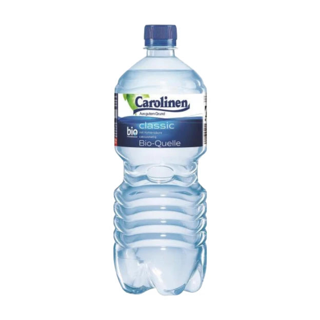 Carolinen Biologisch abbaubare klassische stille Wasserflasche 1L zzgl. 0,25€ Pfand