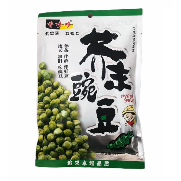 香哆哆 芥末豌豆 80克 /Wasabi-Erbsen mit Knoblauchgeschmack 80g XDD