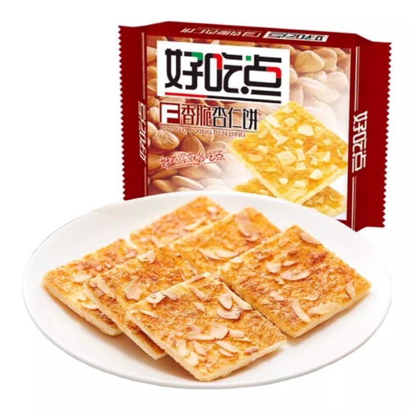 达利园 好吃点 香脆杏仁饼 108克 / Knusprige Mandelkekse 108g Haochidian