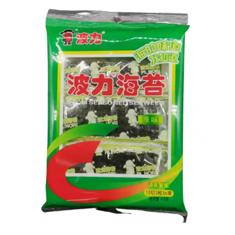 波力 海苔 原味 4.5克 /Seetang Snack Original Geschmack 4,5g BOLI