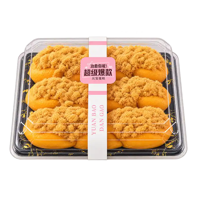 花田 元宝蛋糕 六个装 /Kuchen mit Fleischseide 6 Stück Huatian