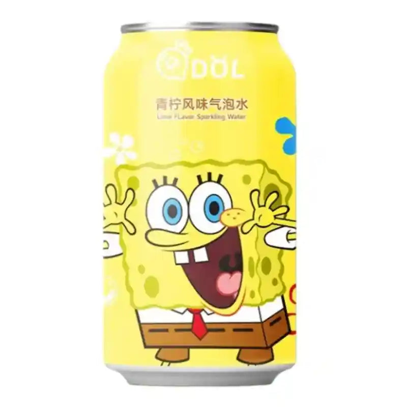海绵宝宝 青柠味气泡水 330毫升 /SpongeBob Schwammkopf Sprudelwasser mit Limettengeschmack 330ml QDOL