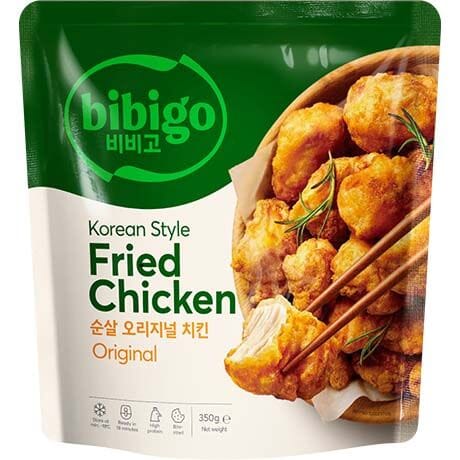 冰冻-Tiefgefroren! 必品阁 韩式炸鸡块 原味 350克 /Frittiertes Hähnchen Koreanischer Art 350g Bibigo