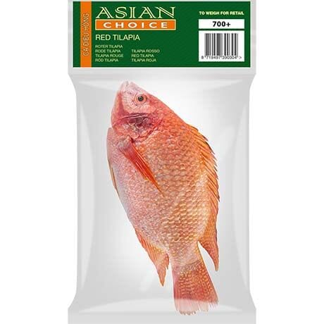 冰冻-Tiefgefroren! 亚洲精选 红罗非鱼 700+ 每公斤 /Roter Tilapia 700+ (Artikel wiegen) pro Kilo ASIAN CHOICE
