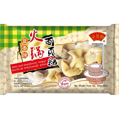 冰冻-Tiefgefroren! 十月舫 百页结 百叶结 227克 /Knoten aus Soja geformt 227g OCTOBER WING