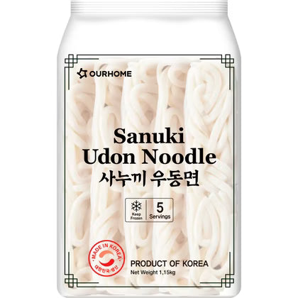 冰冻-Tiefgefroren! 日式乌冬面 1.15公斤 /Udon Nudeln Japanischer Art 1.15kg OUR HOME