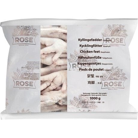 冰冻-Tiefgefroren! 冷冻鸡爪 1公斤 / Hühnerfüße ROSE 1kg