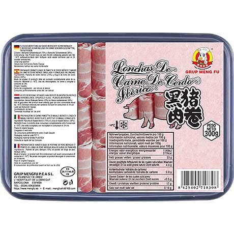 冰冻-Tiefgefroren! 蒙福 黑猪肉卷 300克 /Schweinfleischscheiben Roh 300g