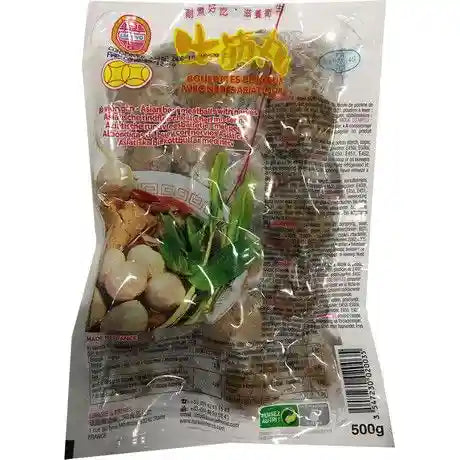 冰冻-Tiefgefroren! 乐口福 牛筋丸 500克/ Rindfleischbällchen mit Sehne 500g LAKOVO