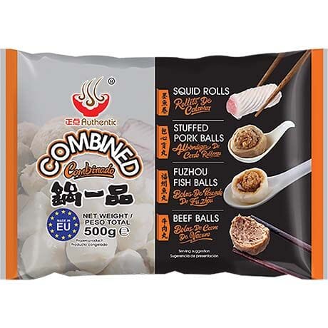 冰冻-Tiefgefroren! 正点 锅一品 500克 /Gemischt Fleischbällchen 500g AUTHENTIC