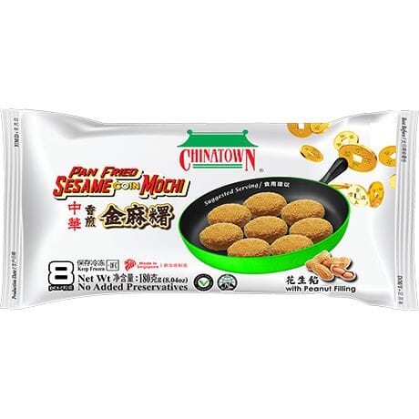 冰冻-Tiefgefroren! 中华 香煎金麻糬 180克 /Mochi Coin Erdnuss 180g CHINATOWN