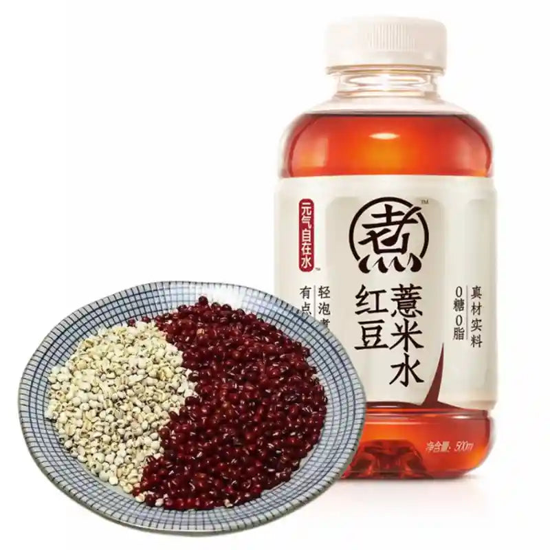 元气森林 元气自在水 红豆薏米 500毫升 /Kräuterwasser Red Bean Coix 500ml GENKI FOREST