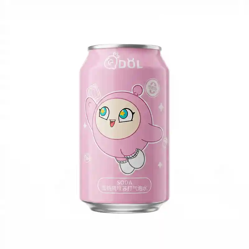 蛋仔派对 蜜桃风味 苏打气泡水 330毫升 /Sprudelnde Pfirsich- Soda 330ml QDOL