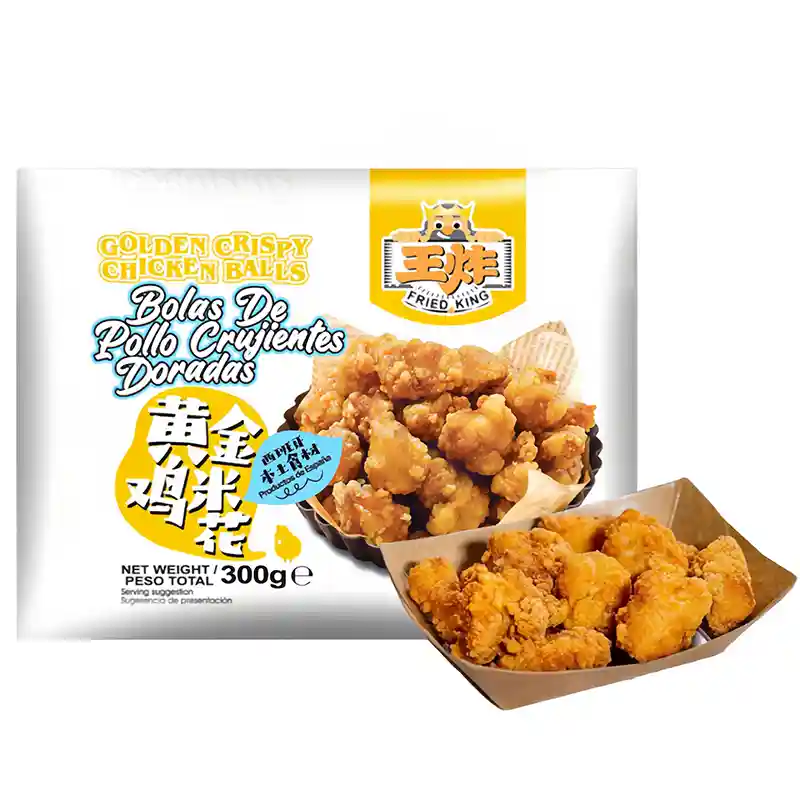 冰冻-Tiefgefroren! 王炸 黄金鸡米花 300克 /Chicken Popcorn knusprige Hähnchenstücke 300g MENGFU