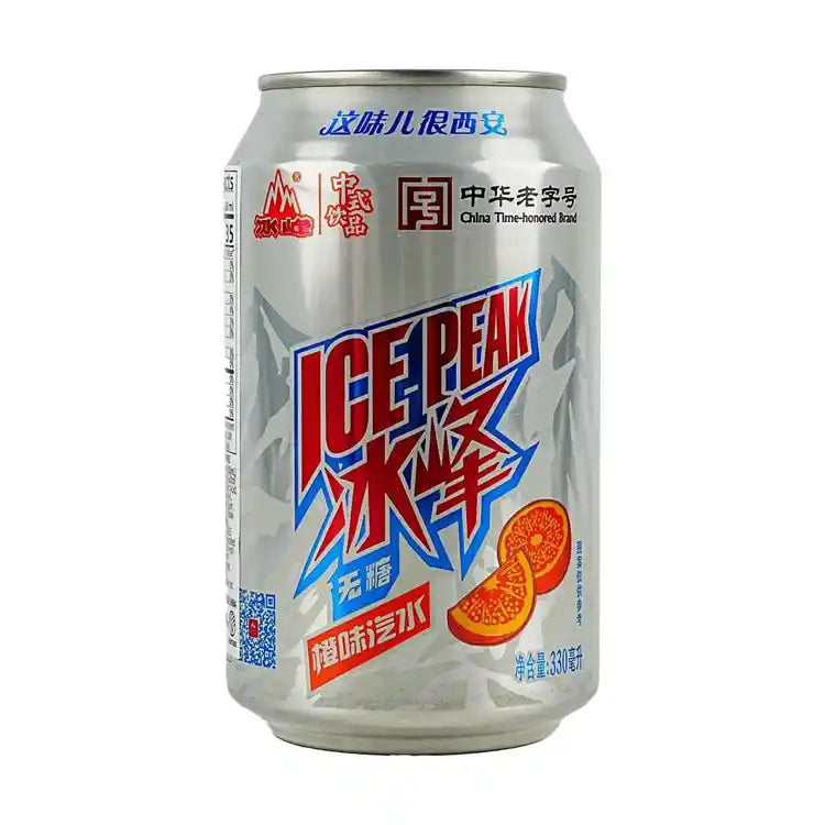 冰峰 无糖橘子味汽水 罐装 330毫升 /Orangen‑Limonade zuckerfrei Dose 330ml Bingfeng
