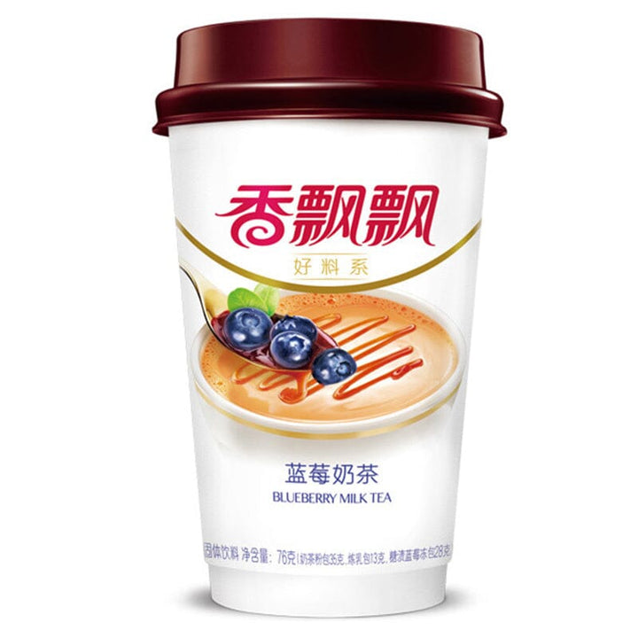 香飘飘 好料系 蓝莓奶茶 76克 / Milchtee Blaubeere Geschmack 76g XPP