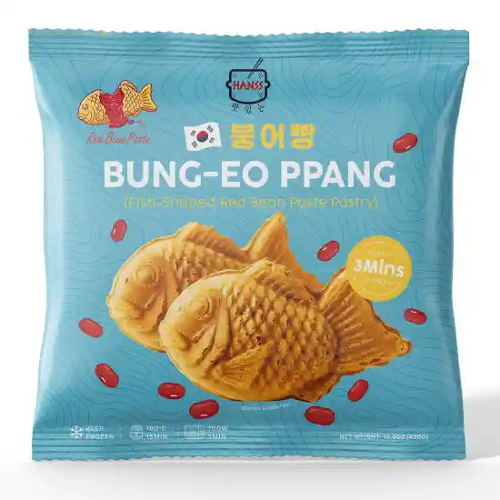 冰冻-Tiefgefroren! 汉斯 韩式鲷鱼烧 红豆馅 420克 /Koreanisches Fischgebäck mit roter Bohnenpaste 420g HANSS