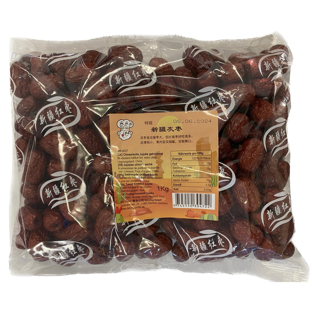 乐乐厨 新疆灰枣 特级 1公斤/ Getrocknete Jujube 1000g Xinjiang