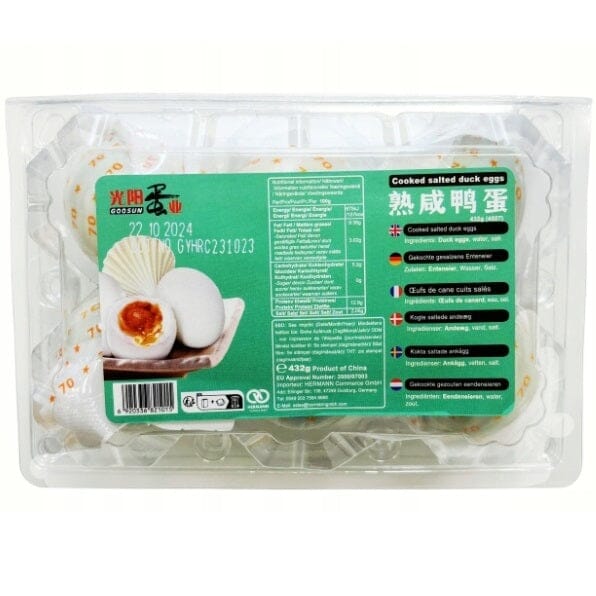 光阳 熟咸鸭蛋 6只/ Gekochtes gesalzenes Entenei 432g Guangyang