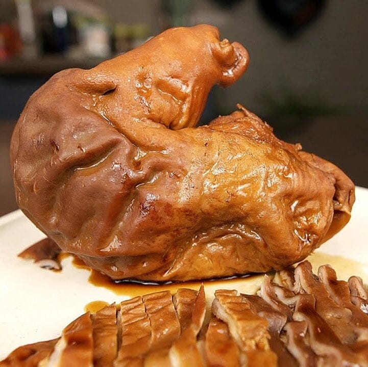花田食品 鲜美卤食 猪肚 /würziges gekochtes Schweinebauch HUATIAN
