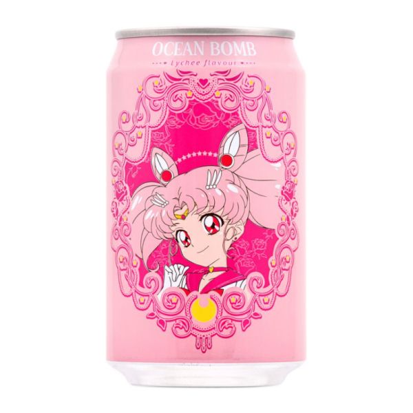 美少女战士气泡水 荔枝风味 330毫升 /Sparking Water-Litchi Flavor 330ml Ocean Bomb