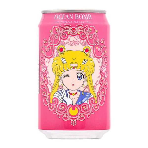 美少女战士气泡水 黃金柚风味 330毫升 /Pomelo Sprudelndes Wasser 330ml Ozean Bombe