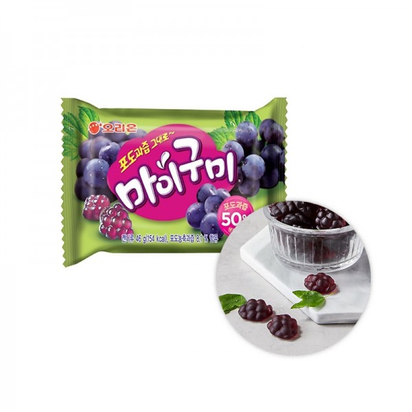 好丽友 软糖 葡萄味 66克 /Koreanische My Gummi Trauben 66g ORION