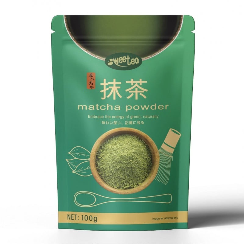 纯抹茶粉 100克 /Reines Matcha Pulver 100g SWEETEA