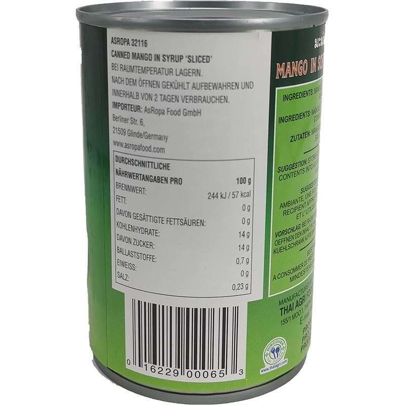 糖水芒果 425克/ Mangoscheiben in Sirup 425g Aroy-D