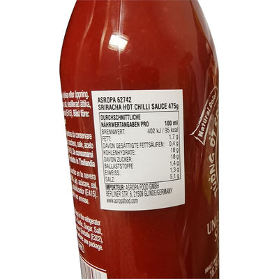 联鹰 是拉差原味辣椒酱 475克 / Sriracha Chillisosse 475g UNI-EAGLE