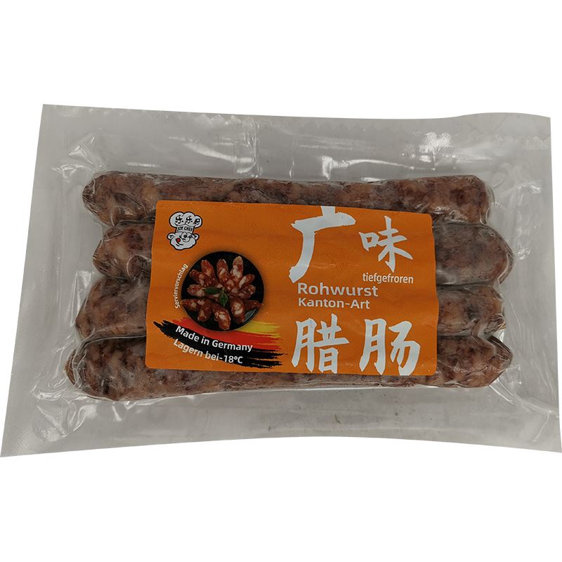 乐乐厨 广味腊肠 200克 / Rohwurst Kanto-Art nach Art einer Mettende 200g