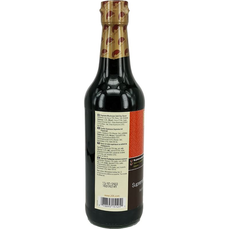 李锦记 至尊草菰老抽 草菇老抽 500毫升 /Dunkle VEGANS Sojasauce Supreme mit Pilzextrakt 500ml LKK