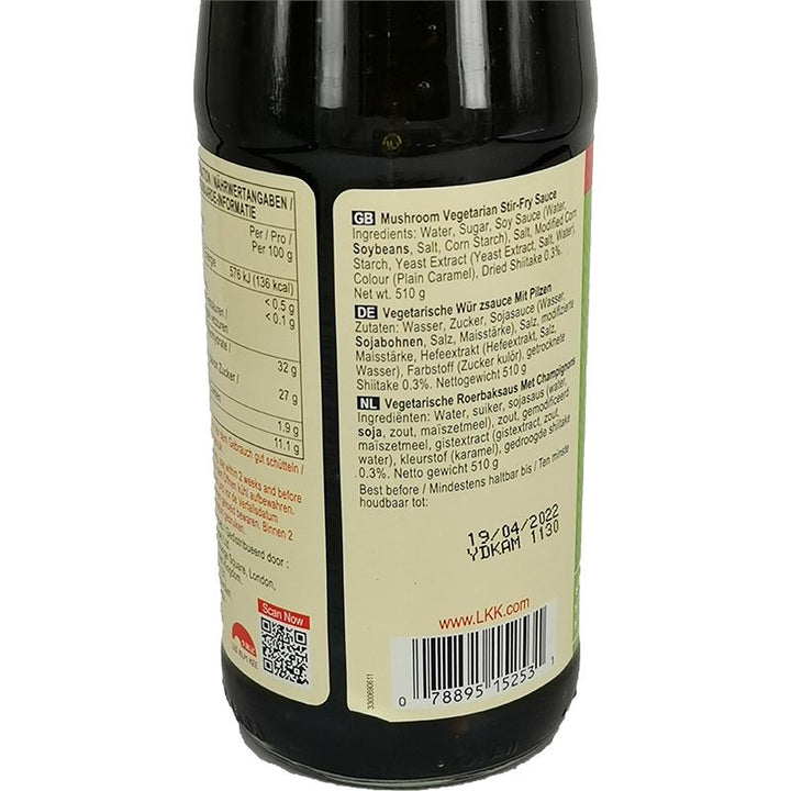 李锦记 香菇素食蚝油 蠔油 510克 /Vegetarische Würzsauce mit Pilzen 510g LKK
