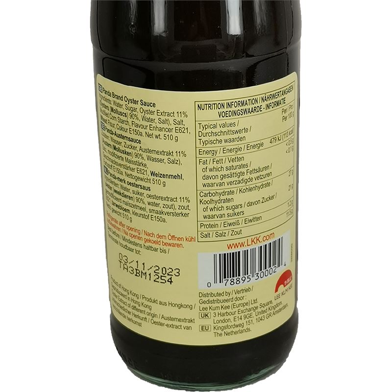 李锦记 熊猫牌 鲜味蚝油 510克 /Austernsauce 510g Panda Brand LKK