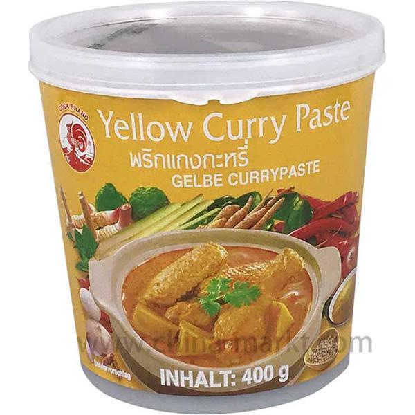 公鸡牌 黄咖喱酱 400克 /Gelbe Currypaste 400g Cock Brand